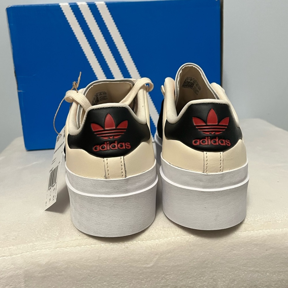 Women’s New In Box Superstar Bonega Platform Adidas Sneakers - Picture 3 of 11